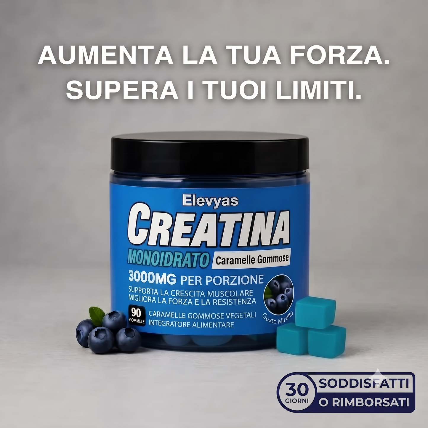 Gummies alla Creatina – Mirtillo